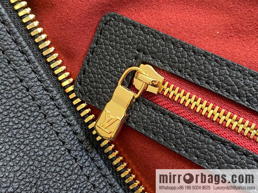 [Premium‑quality] M46670 black full leather embossed silk screen printing travel bag series Keepall Bandoulière 45 travel bag M46670 M46671