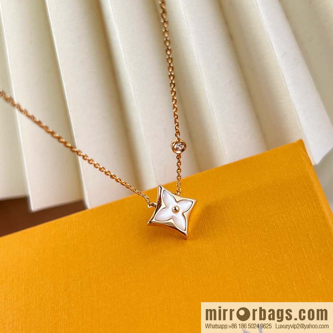 ☀Louis Vuitton Louis Vuitton LV diamond fritillary necklace ☀