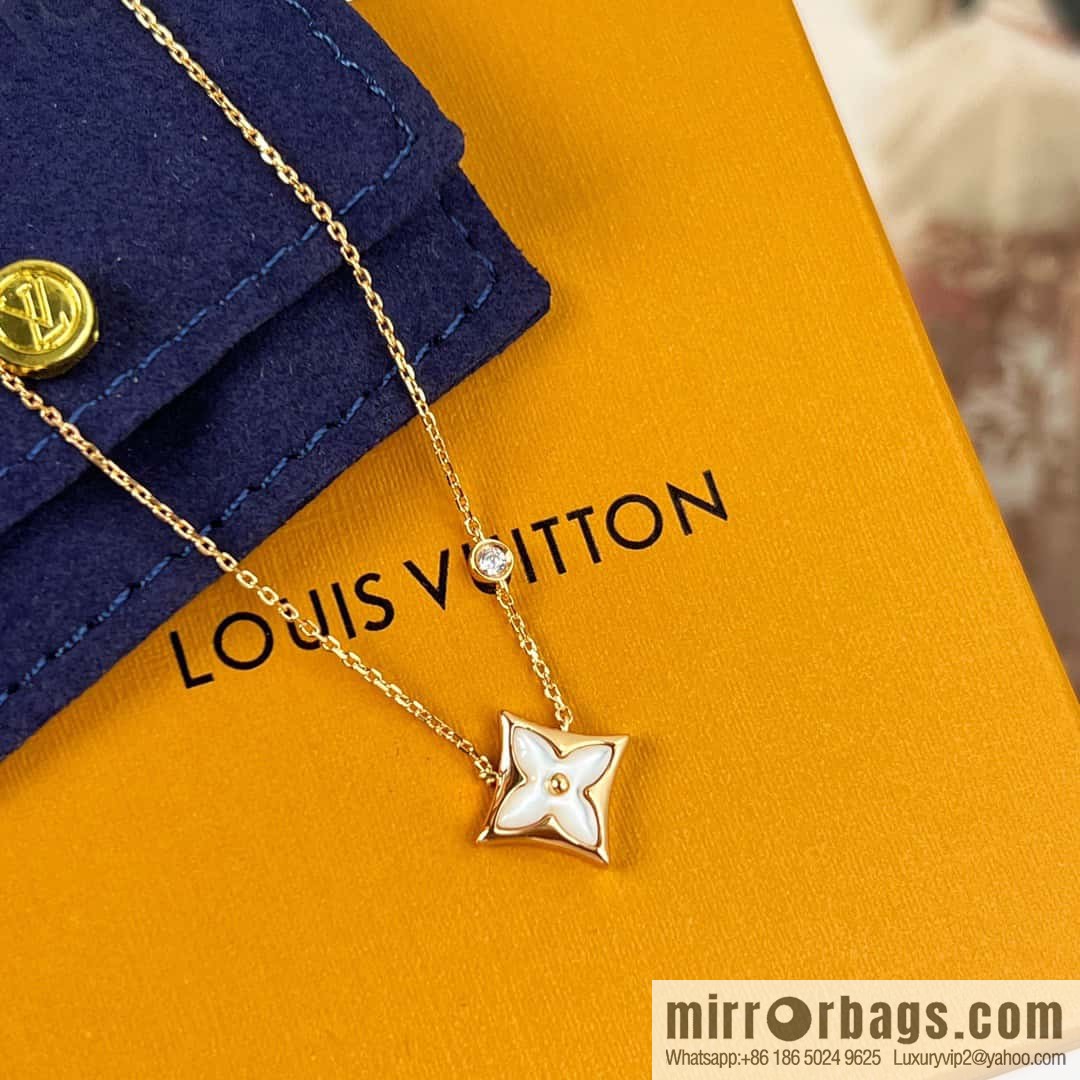 ☀Louis Vuitton Louis Vuitton LV diamond fritillary necklace ☀