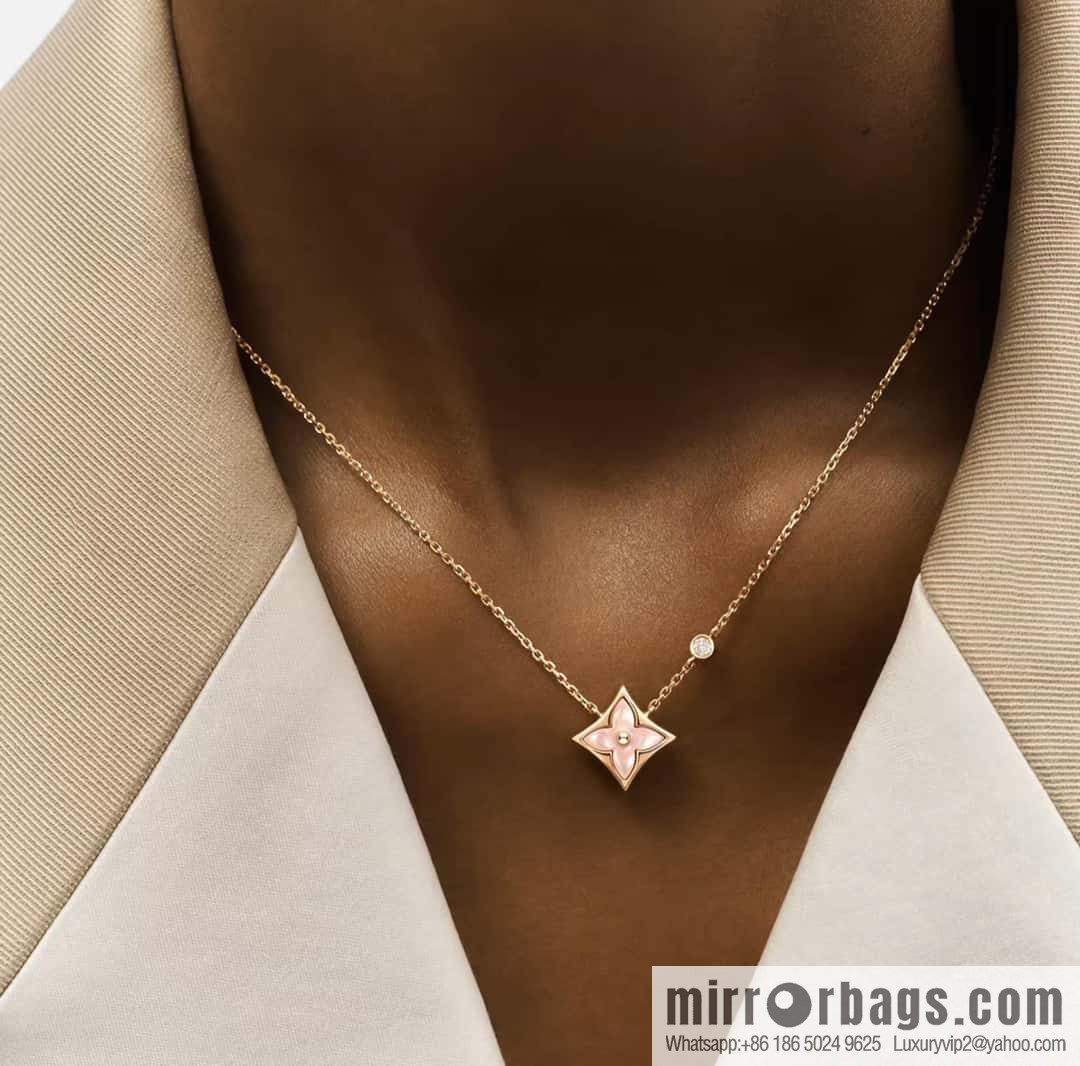 ☀Louis Vuitton Louis Vuitton LV diamond fritillary necklace ☀
