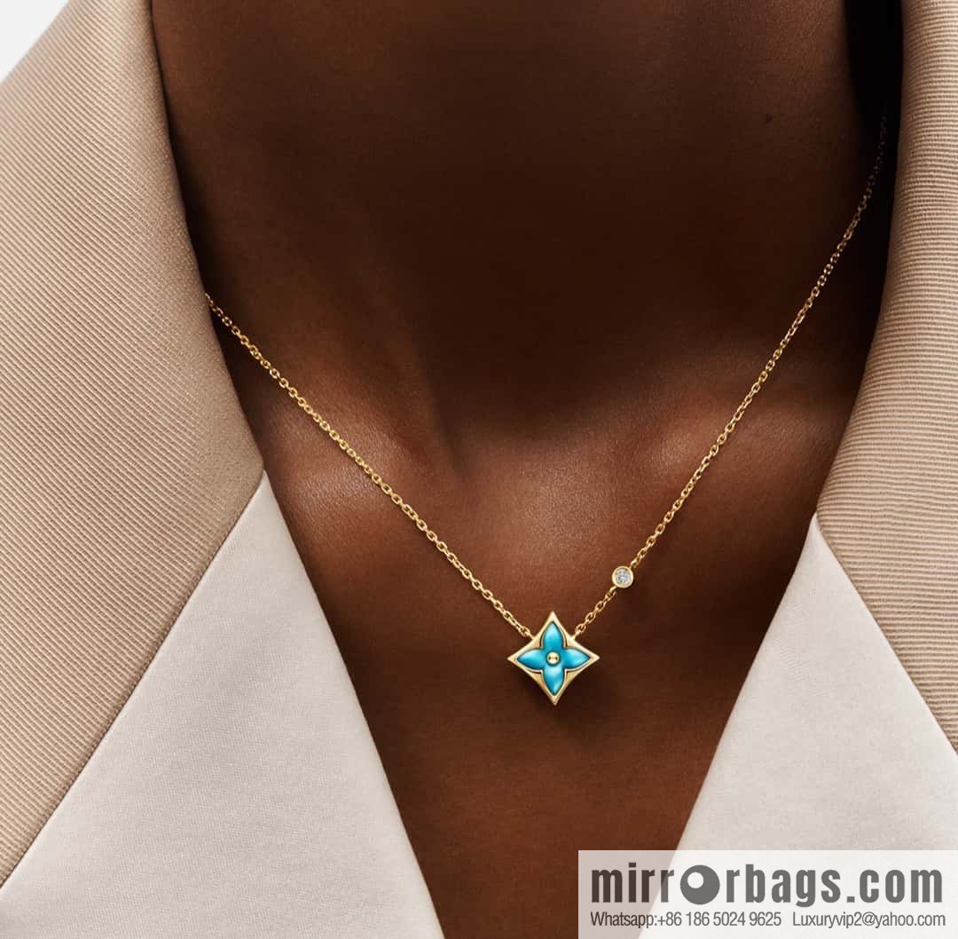 ☀Louis Vuitton Louis Vuitton LV diamond fritillary necklace ☀