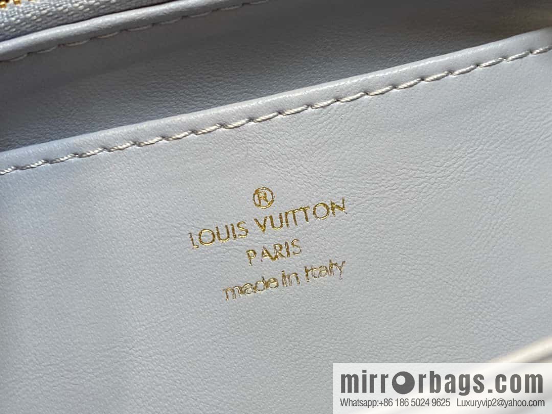 [Premium‑quality] M22891 Haze gray, full leather rhombus chain bag series GO-14 Teist medium handbag M22890