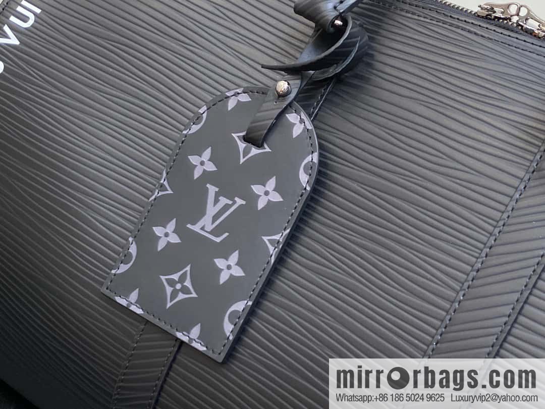[Boutique‑grade] M23721 black epi full leather travel bag series, this Keepall Bandoulière 50 handbag