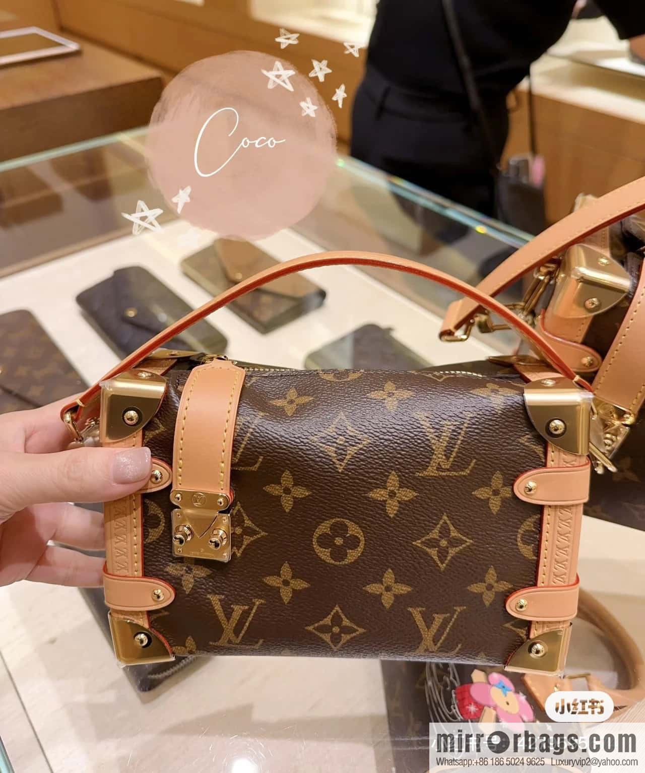 [Boutique‑grade] M46815 monogram mini soft box series side trunk mini handbag M46358 mini monogram