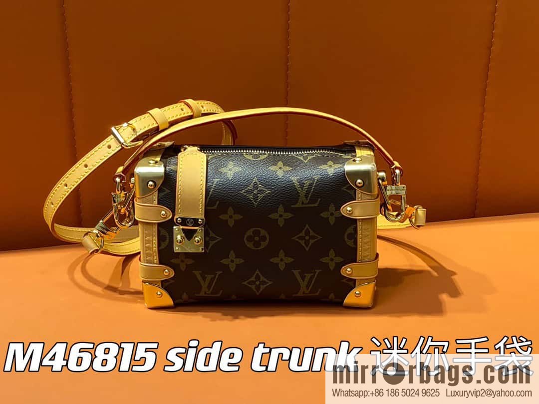 [Boutique‑grade] M46815 monogram mini soft box series side trunk mini handbag M46358 mini monogram