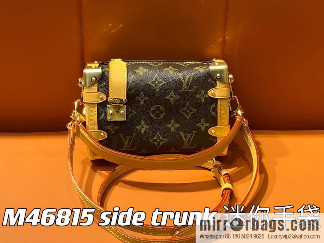 [Boutique‑grade] M46815 monogram mini soft box series side trunk mini handbag M46358 mini monogram