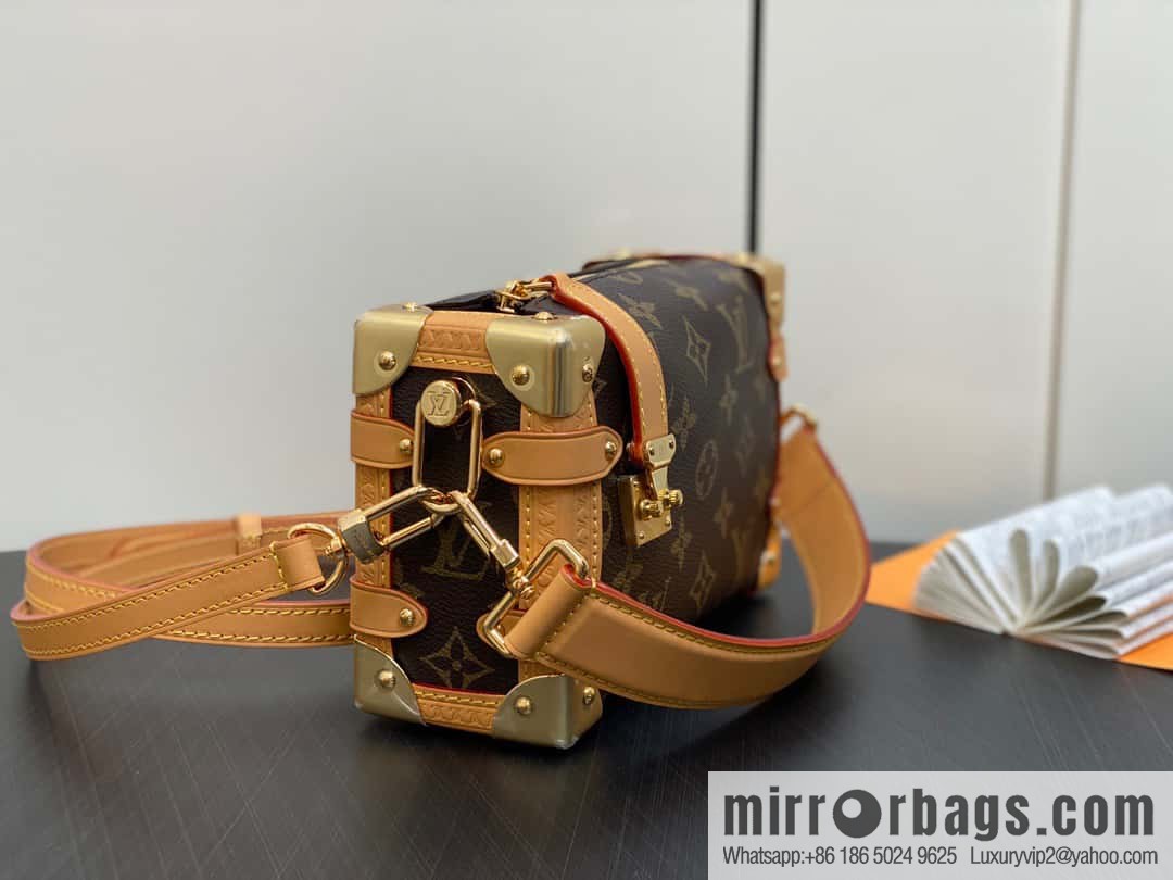 [Boutique‑grade] M46815 monogram mini soft box series side trunk mini handbag M46358 mini monogram