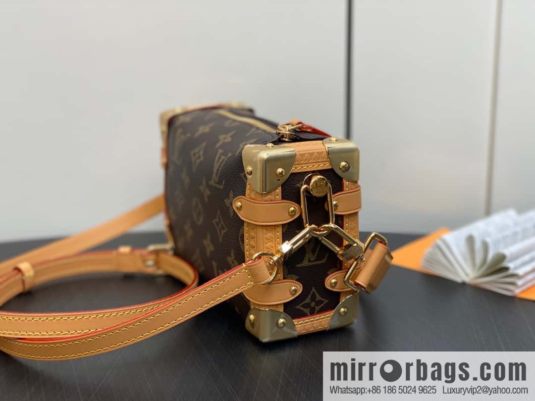 [Boutique‑grade] M46815 monogram mini soft box series side trunk mini handbag M46358 mini monogram