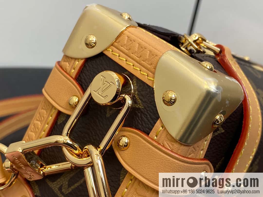 [Boutique‑grade] M46815 monogram mini soft box series side trunk mini handbag M46358 mini monogram