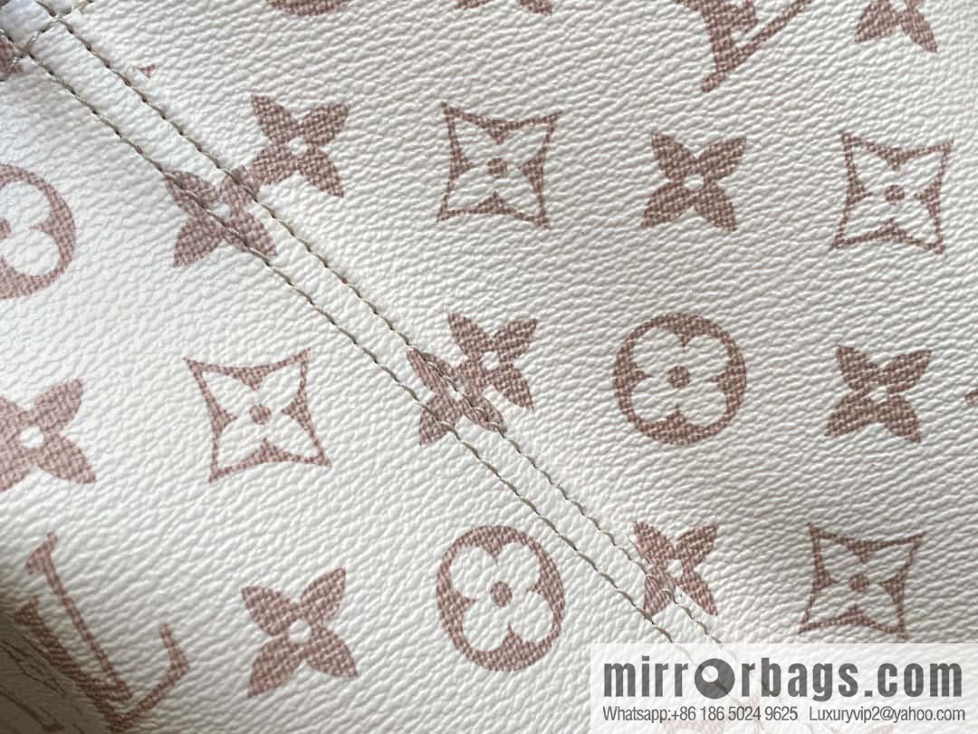 [Boutique‑grade] M24409 white flower shopping bag series ATLANTIS vegetable basket large handbag M46821 24409 white flower