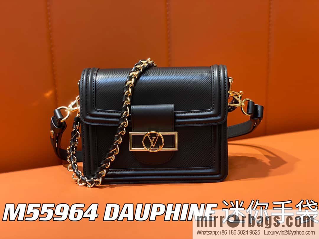 [Boutique‑grade] M55964 black epi Daphne series DAUPHINE mini handbag M23559 M23358