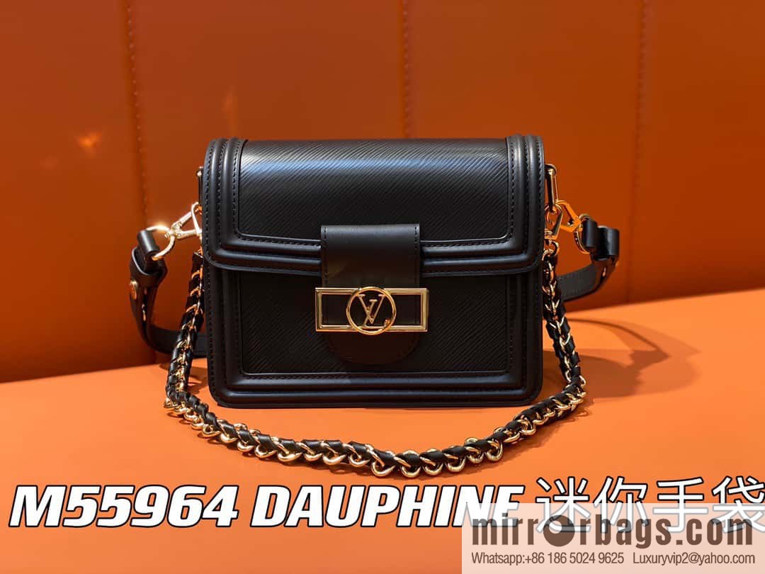 [Boutique‑grade] M55964 black epi Daphne series DAUPHINE mini handbag M23559 M23358