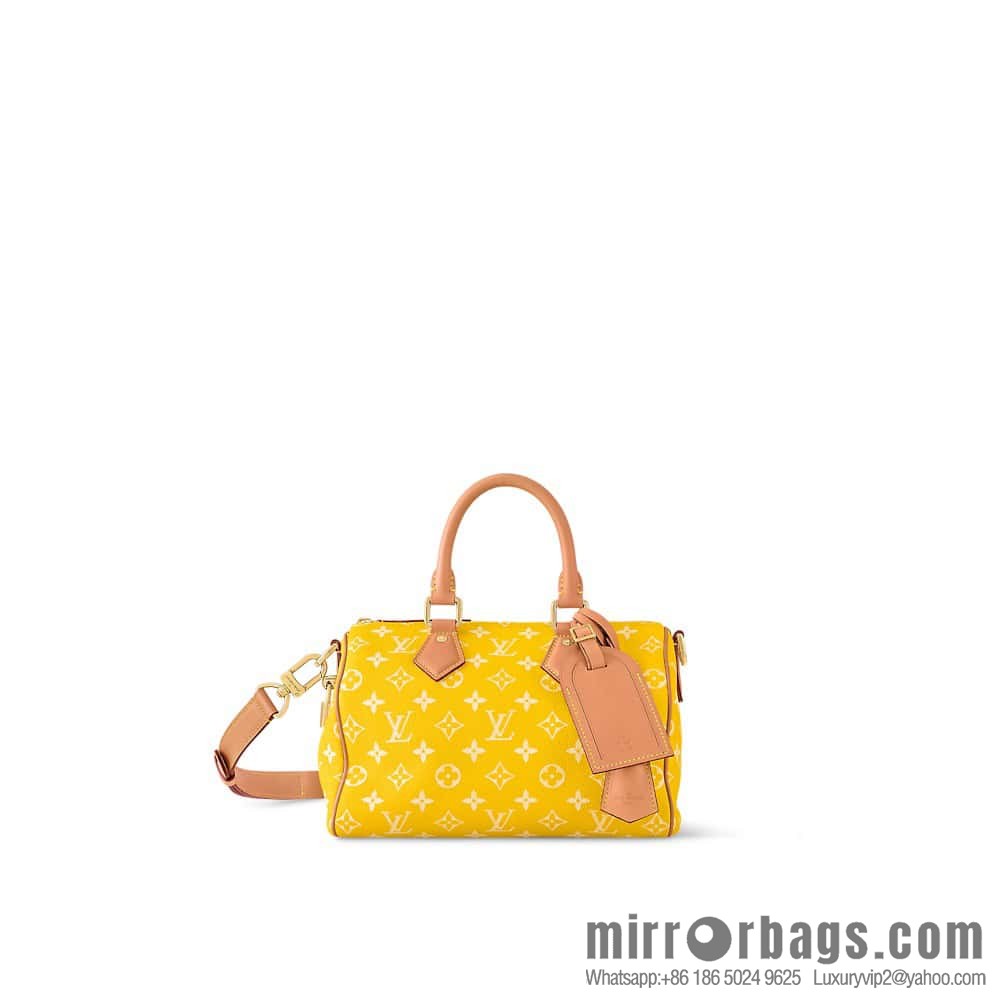 [Boutique‑grade] M24426 yellow SPEEDY P9 BANDOULIZRE25 handbag