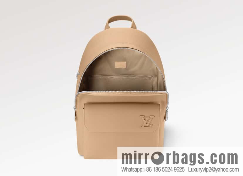 [Premium‑quality] M23708 apricot, full leather backpack series TAKEOFF backpack LV NEW BACKPACK backpack