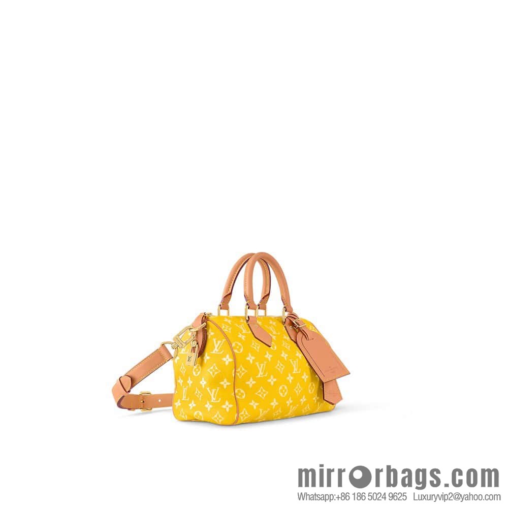 [Boutique‑grade] M24426 yellow SPEEDY P9 BANDOULIZRE25 handbag
