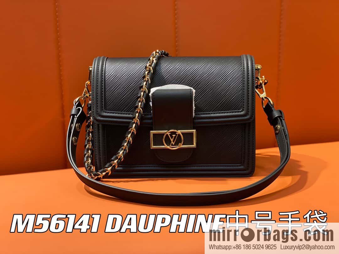 [Boutique‑grade] M56141 black epi Daphne series DAUPHINE medium handbag M23635 this Dauphine medium handbag