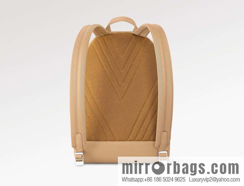 [Premium‑quality] M23708 apricot, full leather backpack series TAKEOFF backpack LV NEW BACKPACK backpack