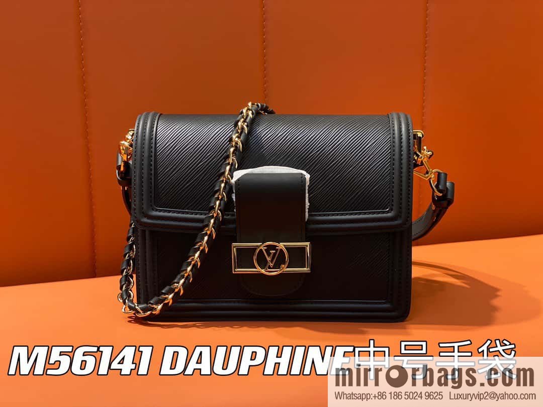 [Boutique‑grade] M56141 black epi Daphne series DAUPHINE medium handbag M23635 this Dauphine medium handbag