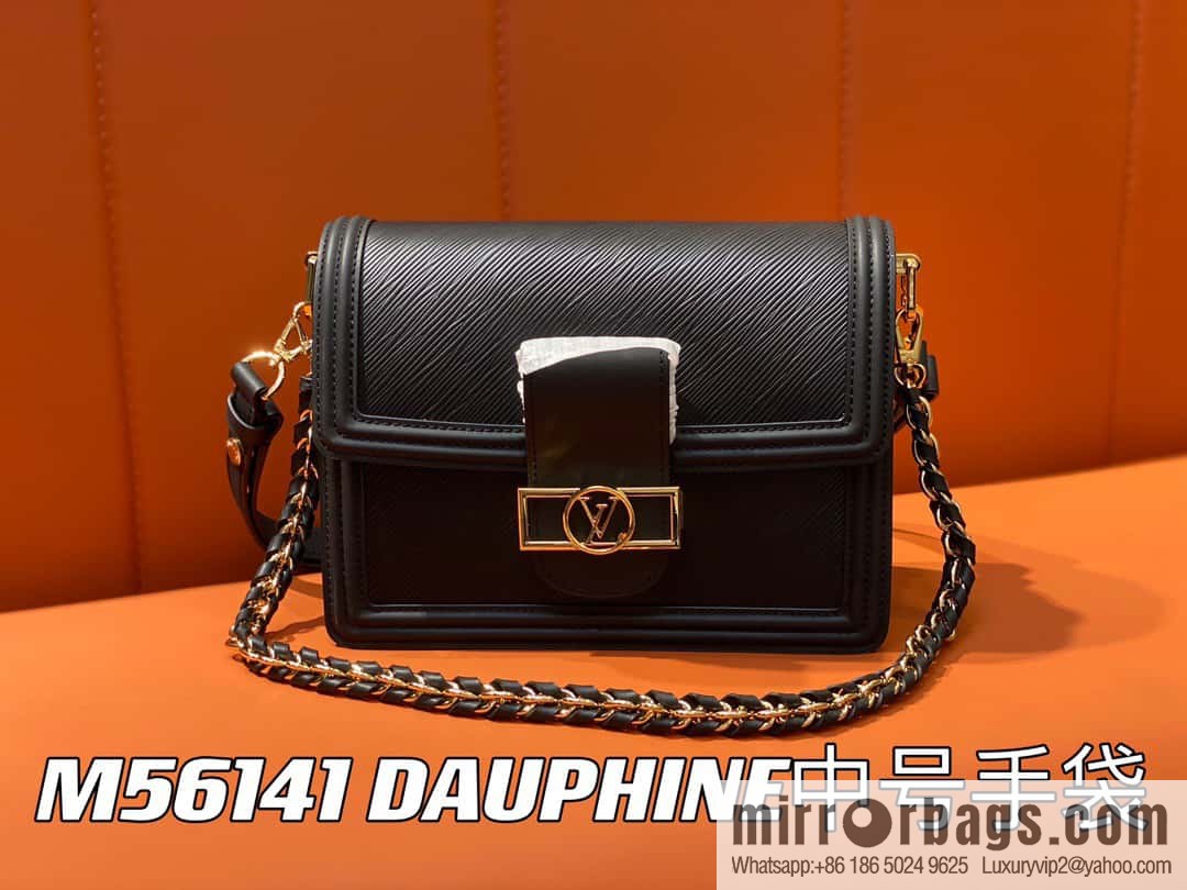 [Boutique‑grade] M56141 black epi Daphne series DAUPHINE medium handbag M23635 this Dauphine medium handbag