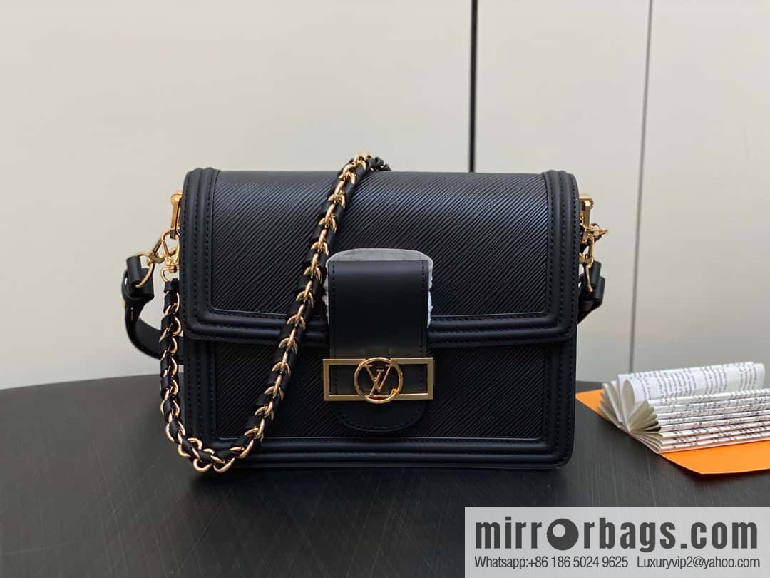 [Boutique‑grade] M56141 black epi Daphne series DAUPHINE medium handbag M23635 this Dauphine medium handbag