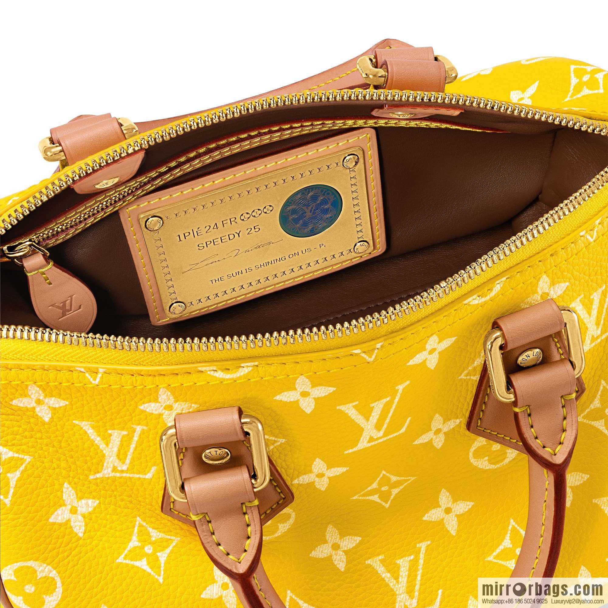 [Boutique‑grade] M24426 yellow SPEEDY P9 BANDOULIZRE25 handbag