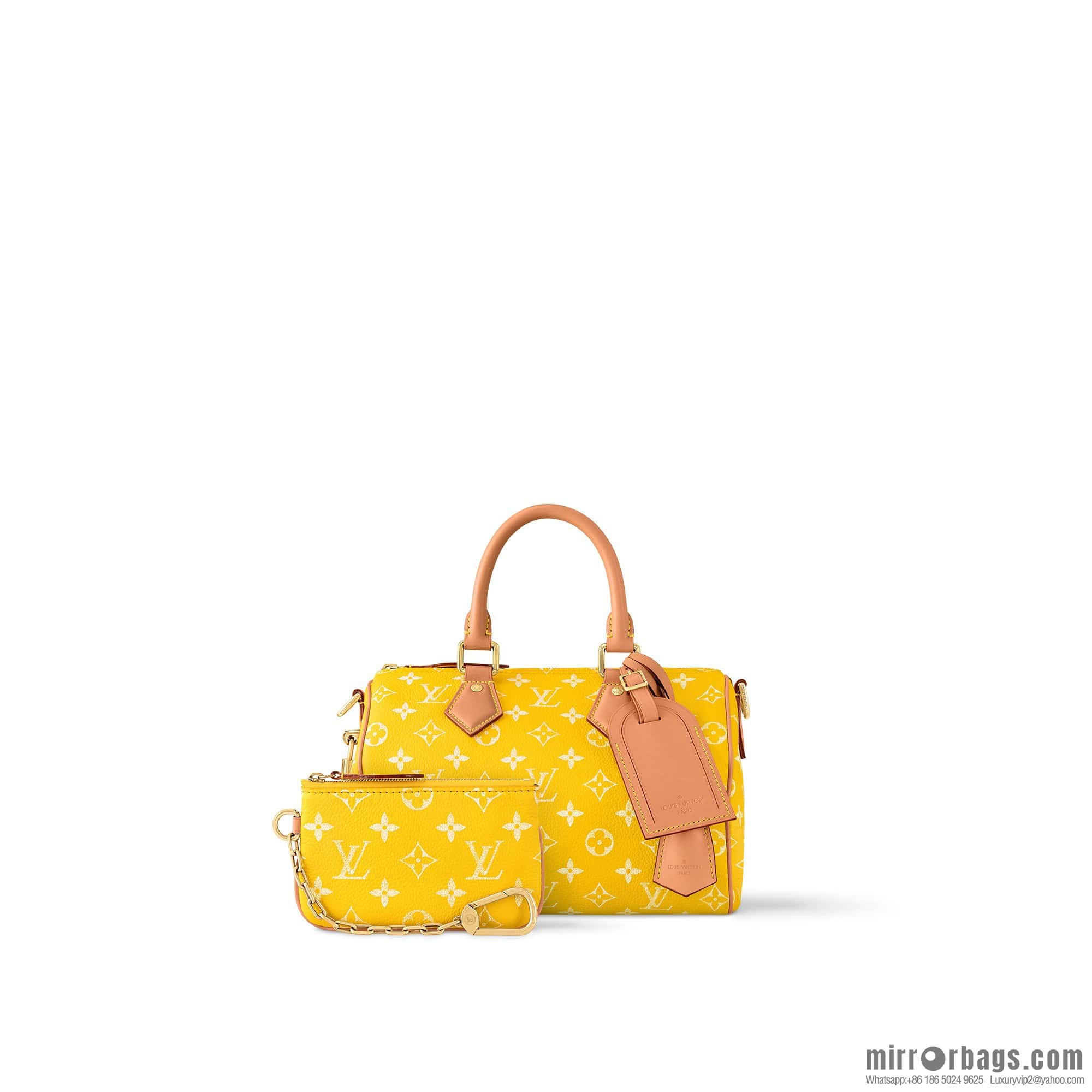 [Boutique‑grade] M24426 yellow SPEEDY P9 BANDOULIZRE25 handbag