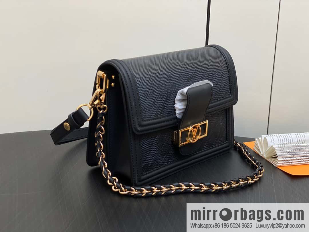 [Boutique‑grade] M56141 black epi Daphne series DAUPHINE medium handbag M23635 this Dauphine medium handbag