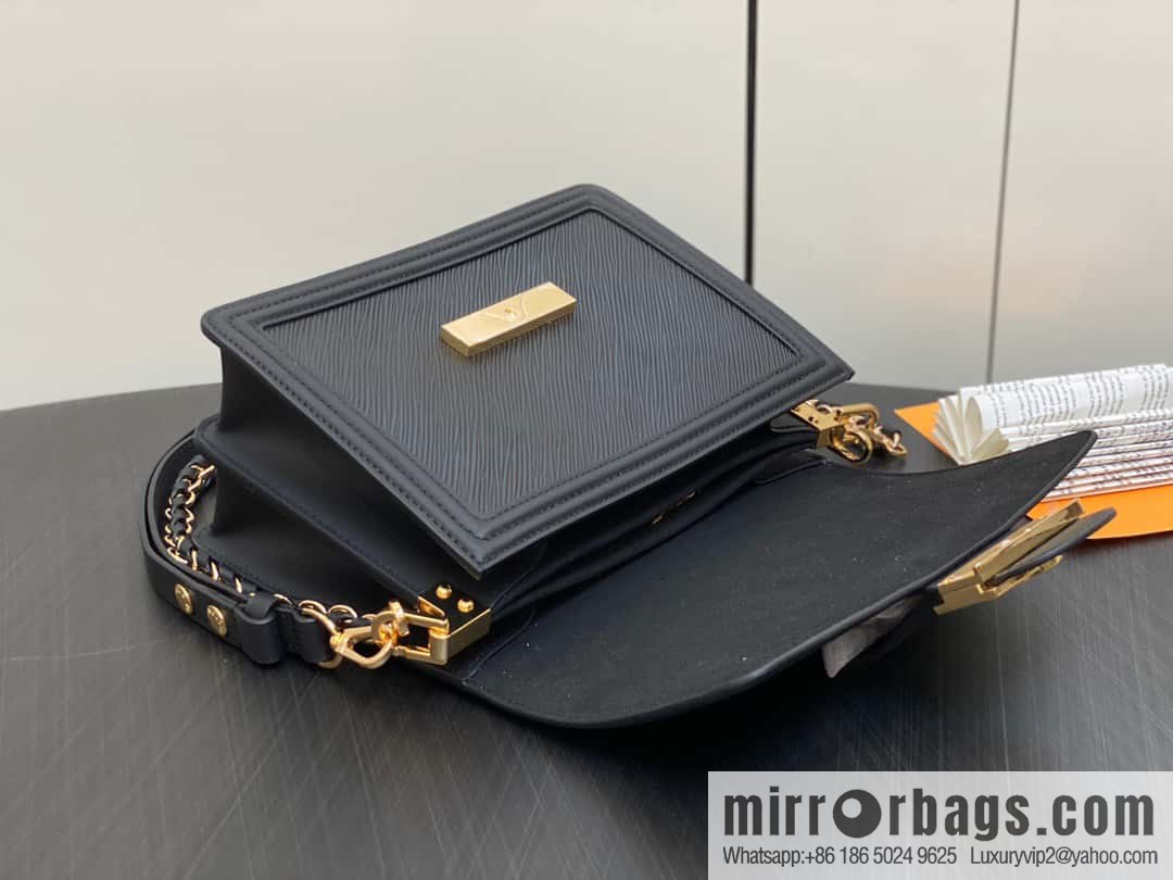 [Boutique‑grade] M56141 black epi Daphne series DAUPHINE medium handbag M23635 this Dauphine medium handbag