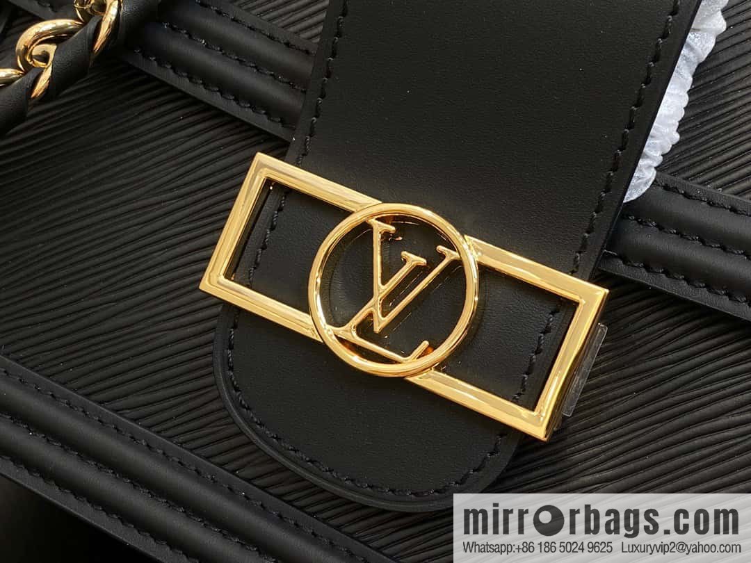 [Boutique‑grade] M56141 black epi Daphne series DAUPHINE medium handbag M23635 this Dauphine medium handbag