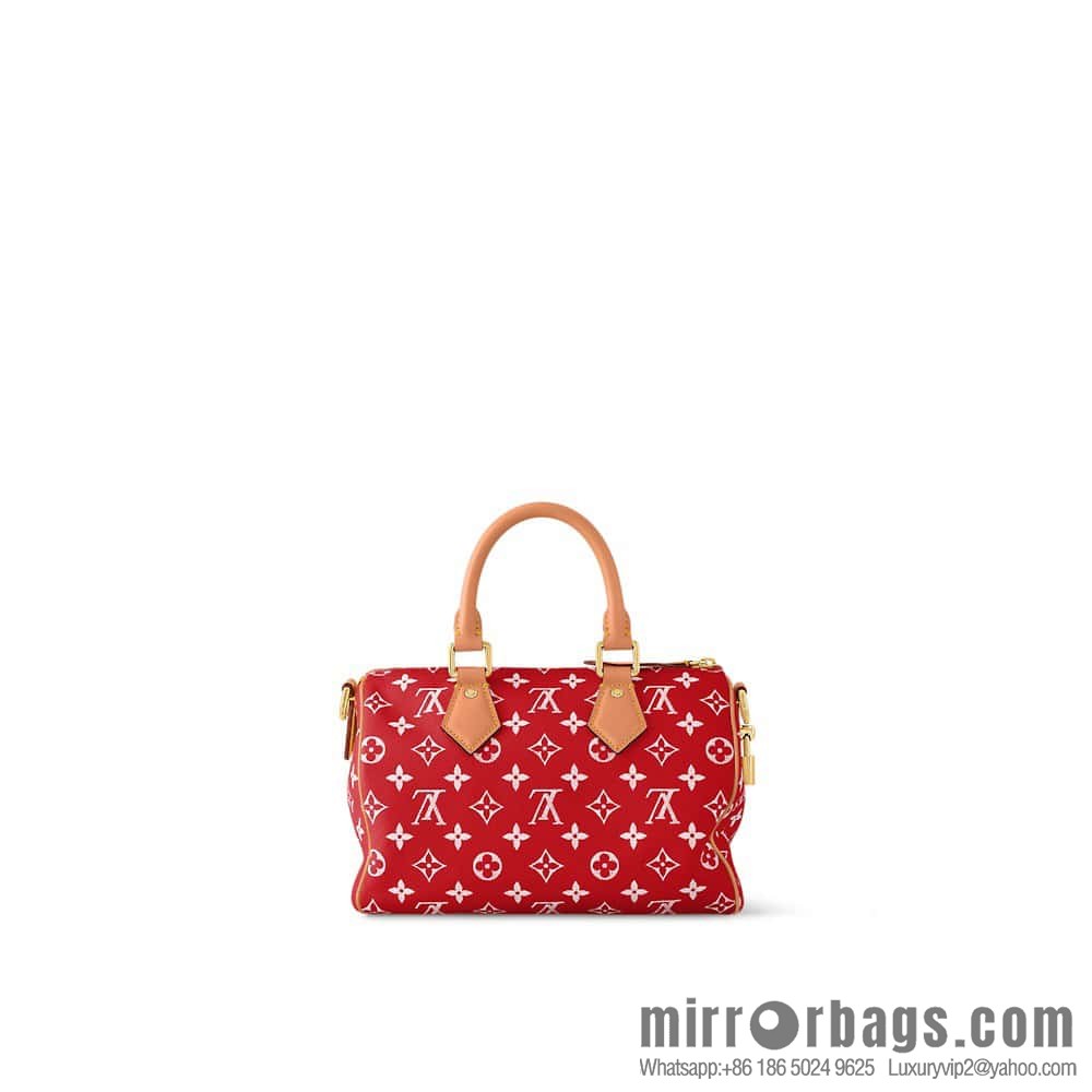 [Boutique‑grade] M24425 red SPEEDY P9 BANDOULIZRE25 handbag