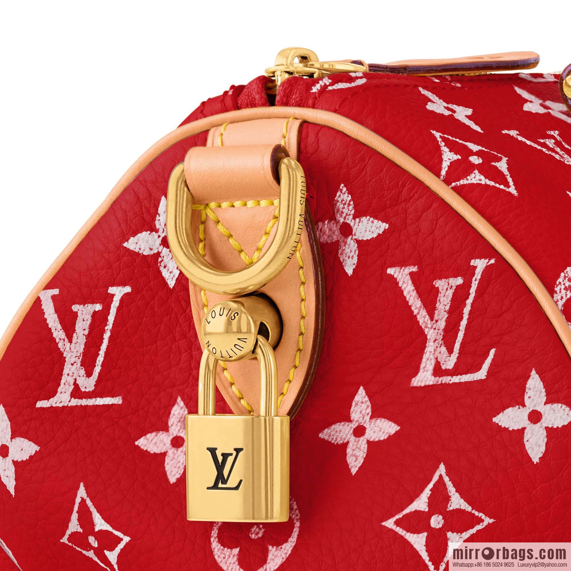 [Boutique‑grade] M24425 red SPEEDY P9 BANDOULIZRE25 handbag