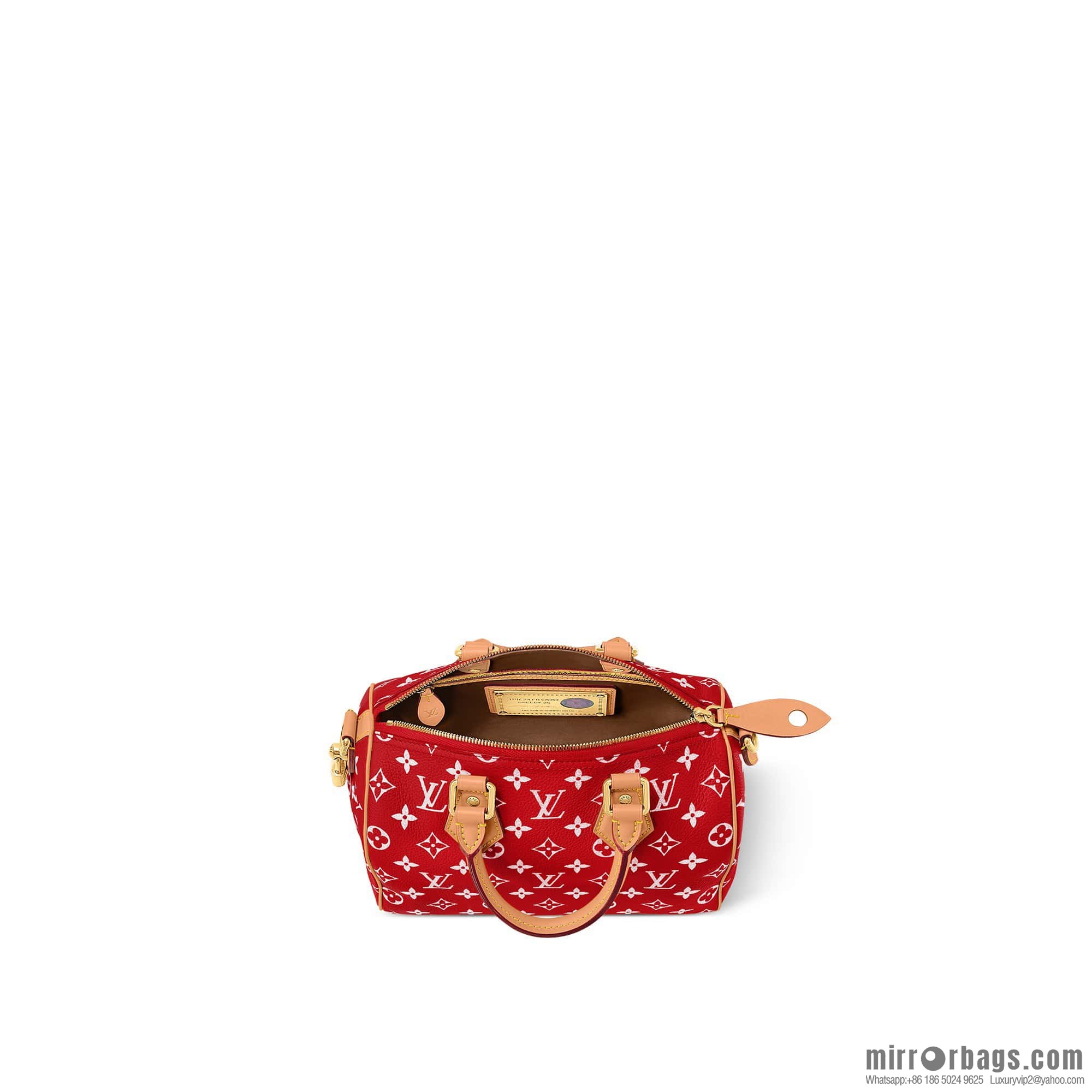 [Boutique‑grade] M24425 red SPEEDY P9 BANDOULIZRE25 handbag