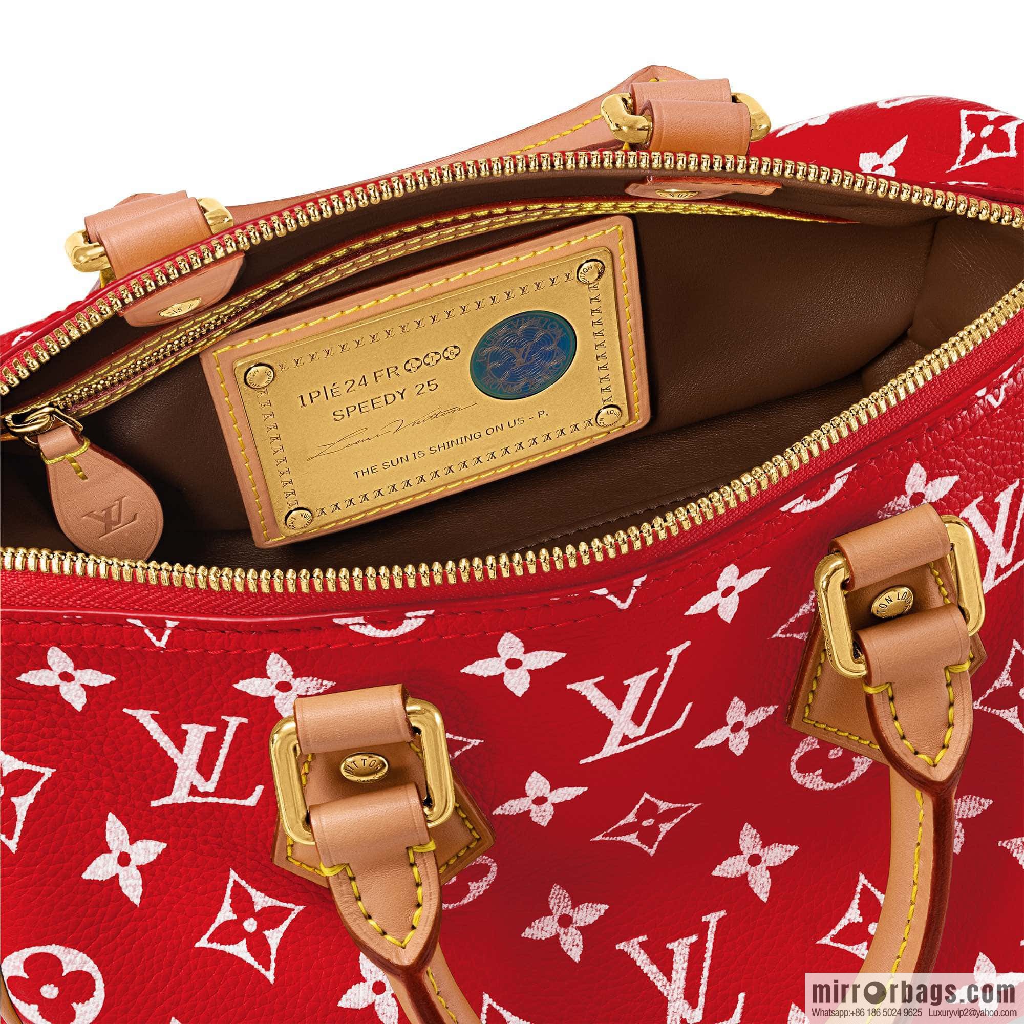[Boutique‑grade] M24425 red SPEEDY P9 BANDOULIZRE25 handbag