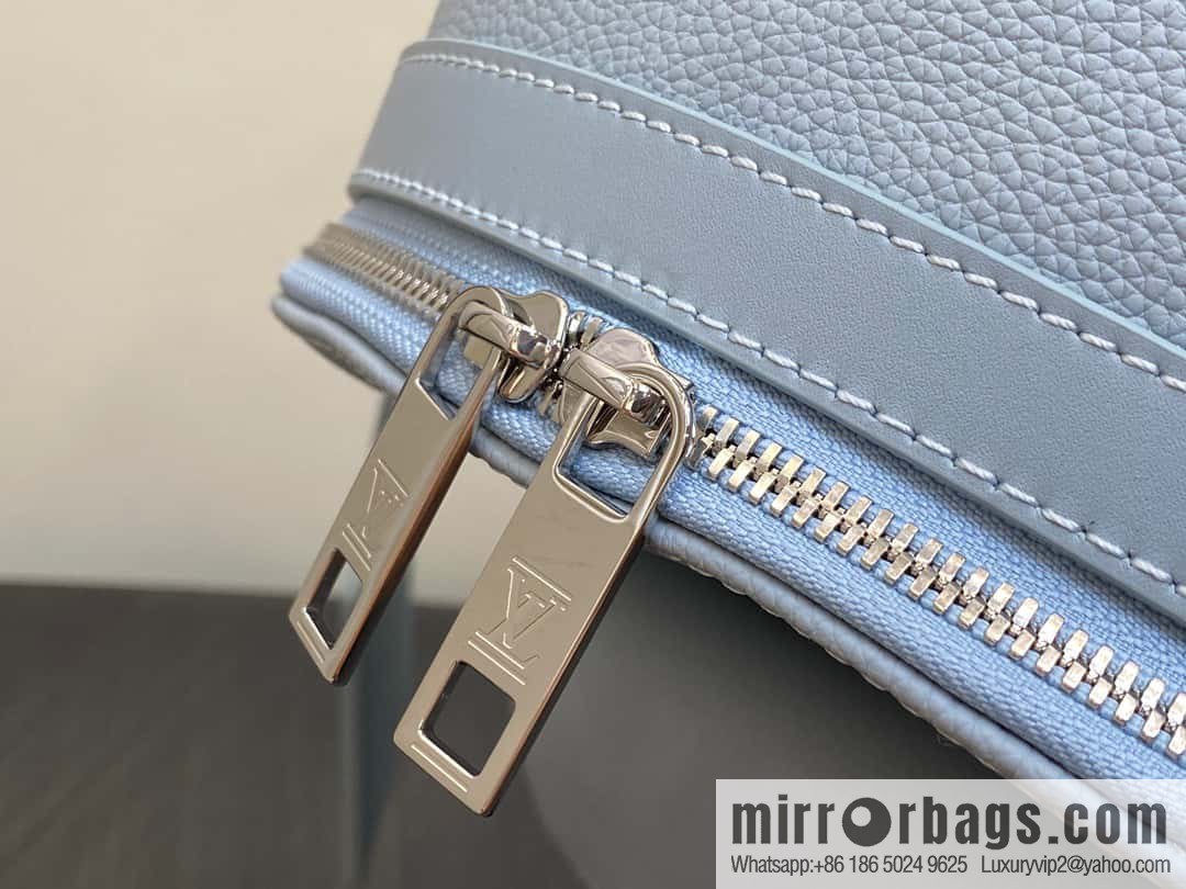 [Premium‑quality] M23708 light blue, full leather backpack series TAKEOFF backpack LV NEW BACKPACK backpack
