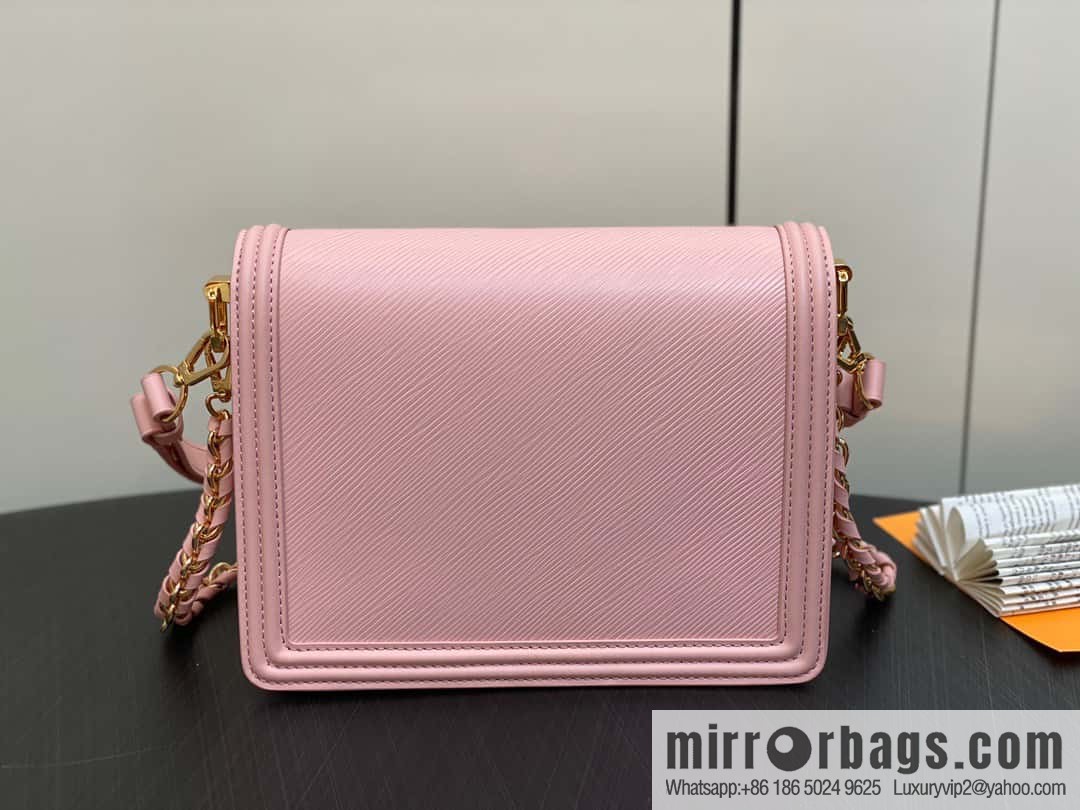 [Boutique‑grade] M23635 pink epi Daphne series DAUPHINE medium handbag M23635 this Dauphine medium handbag