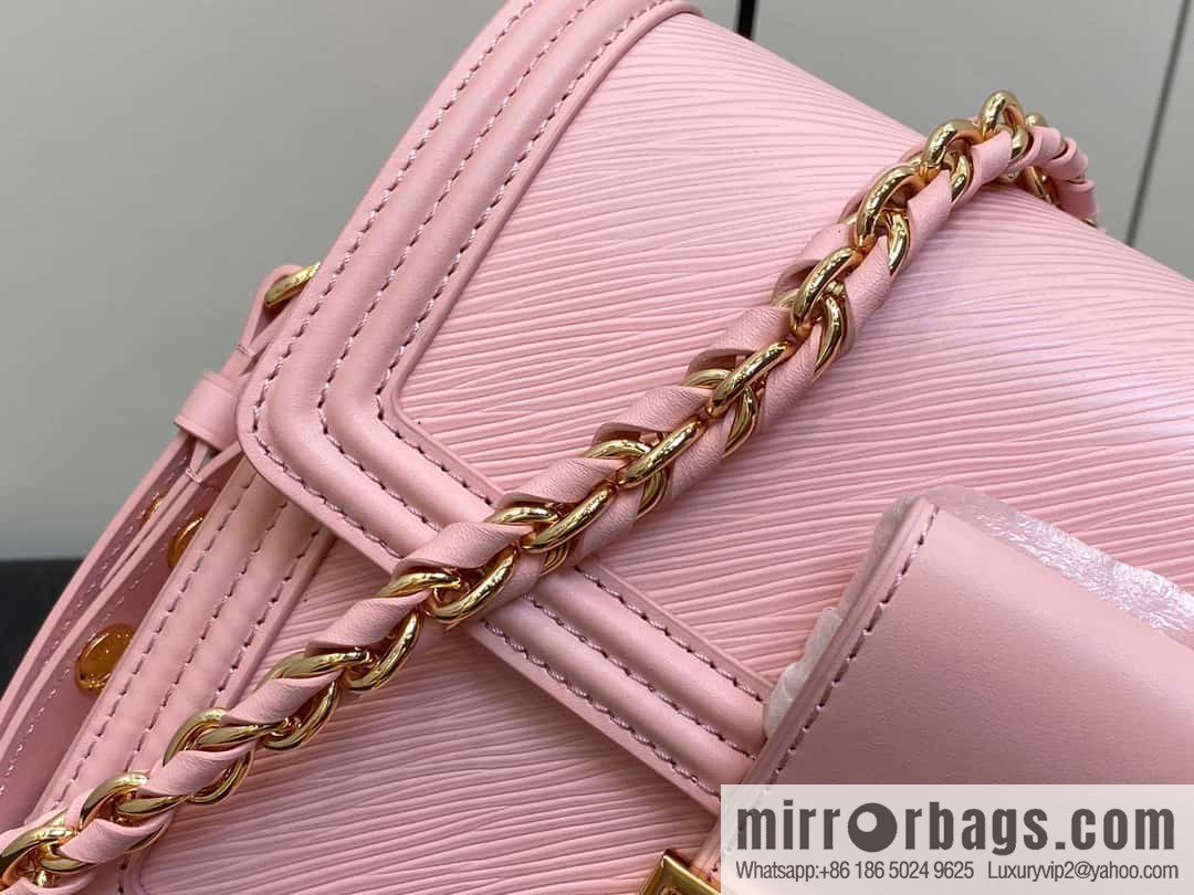 [Boutique‑grade] M23635 pink epi Daphne series DAUPHINE medium handbag M23635 this Dauphine medium handbag