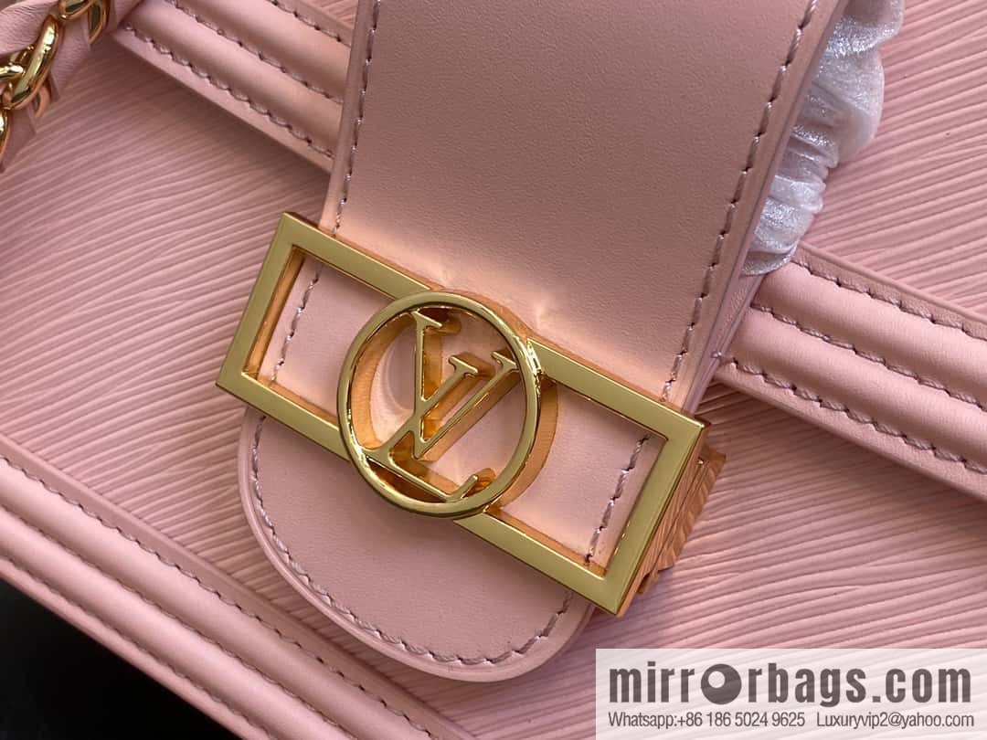 [Boutique‑grade] M23635 pink epi Daphne series DAUPHINE medium handbag M23635 this Dauphine medium handbag