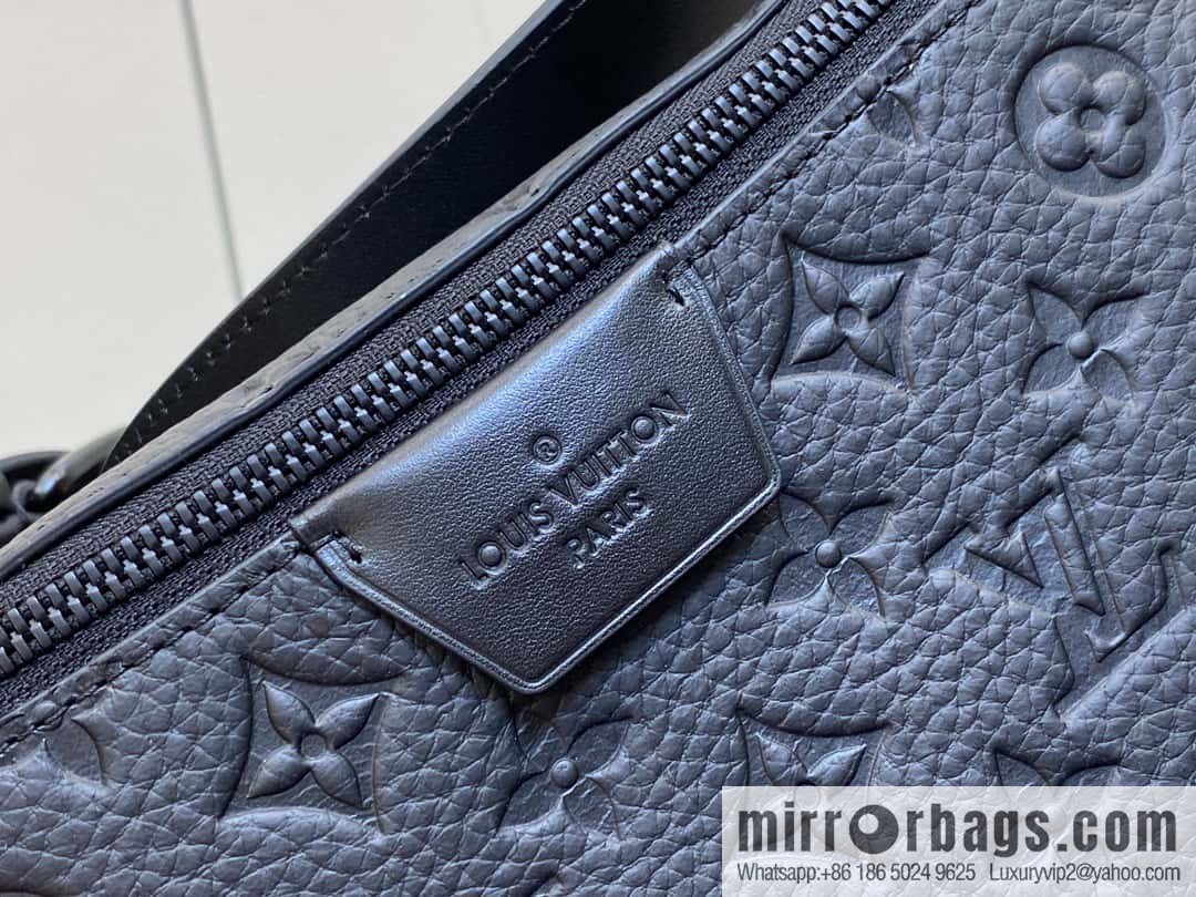[Boutique‑grade] M23835 black full leather, men's bag moon bag series, new LV MOON CROSSBODY handbag in autumn and winter
