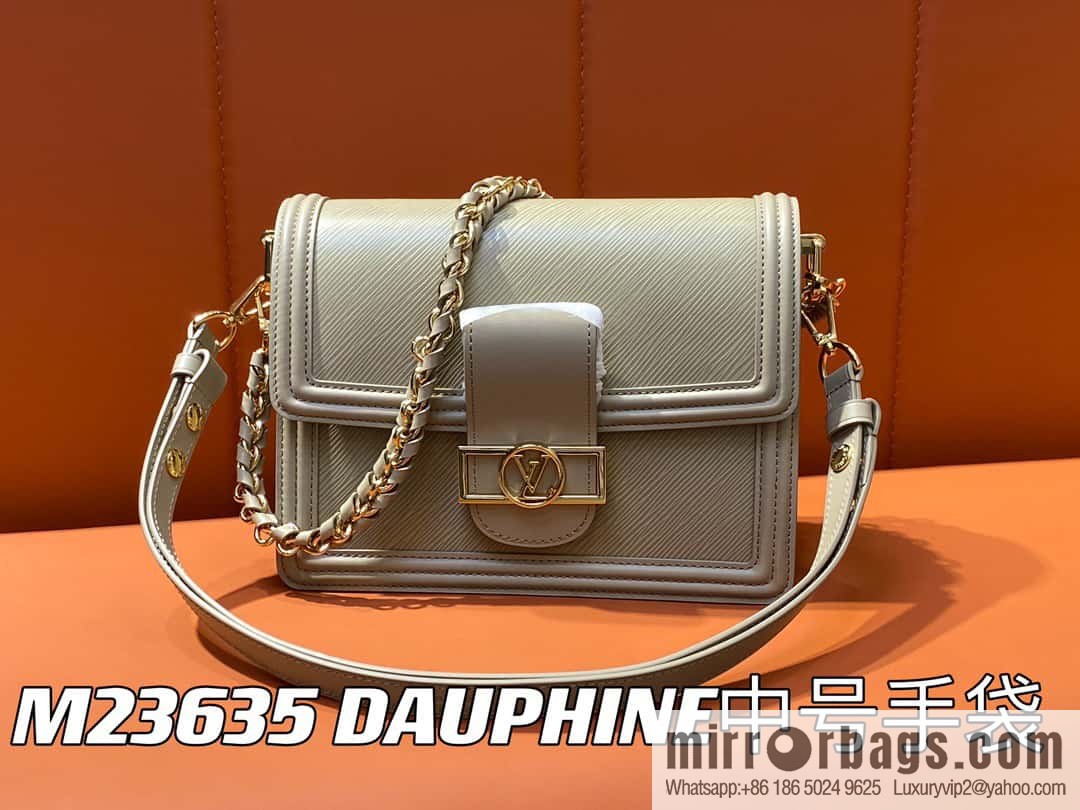 [Boutique‑grade] M23635 khaki epi Daphne series DAUPHINE medium handbag M23635 This Dauphine medium handbag