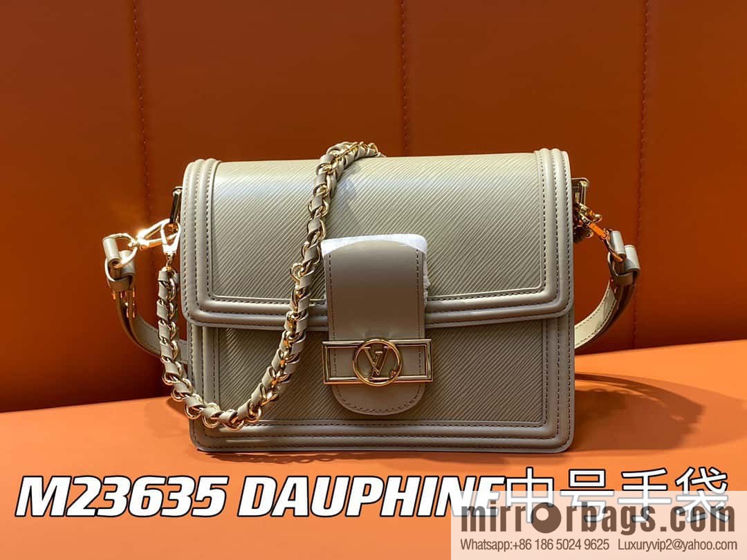 [Boutique‑grade] M23635 khaki epi Daphne series DAUPHINE medium handbag M23635 This Dauphine medium handbag