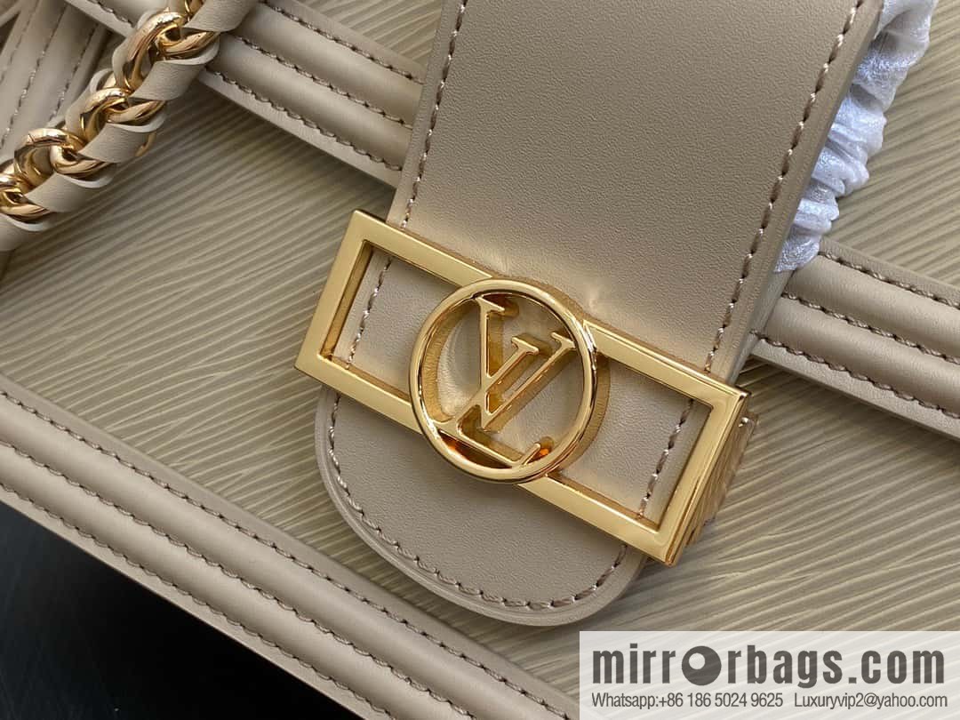 [Boutique‑grade] M23635 khaki epi Daphne series DAUPHINE medium handbag M23635 This Dauphine medium handbag