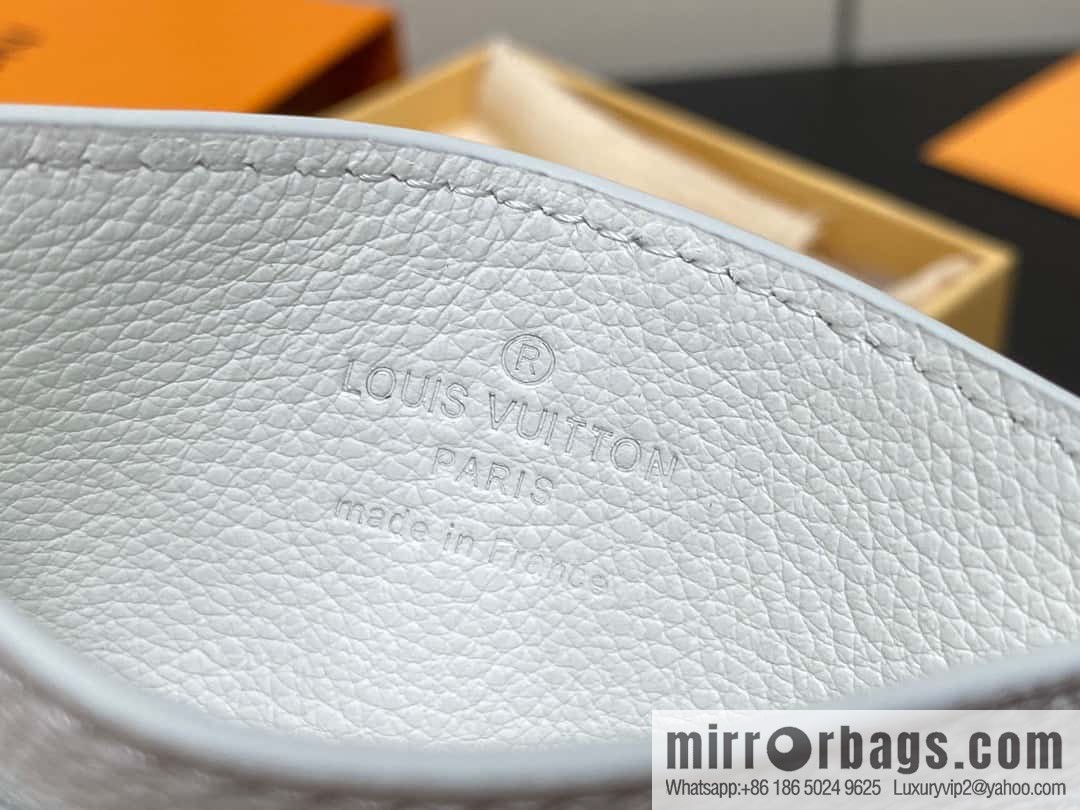 [Boutique‑grade] M83699 white silk screen, full leather card holder wallet series PORTE CARTES DOUBLE card holder