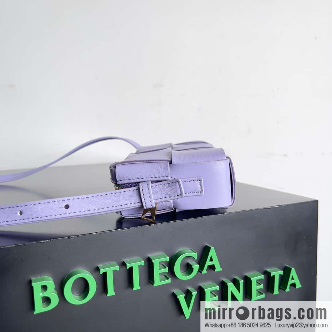Bv early autumn new Cassette mobile phone bag, messenger bag, model; 755031 crystal purple