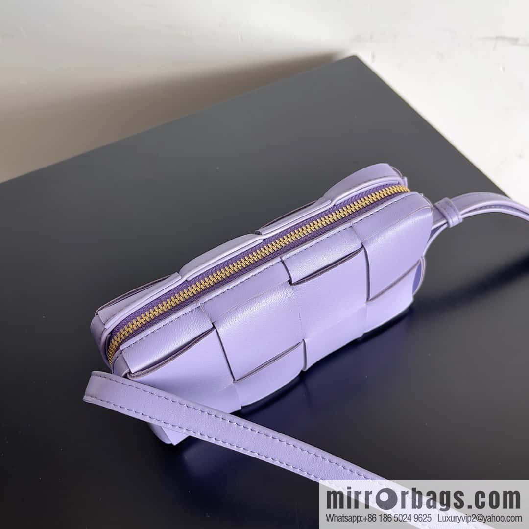 Bv early autumn new Cassette mobile phone bag, messenger bag, model; 755031 crystal purple