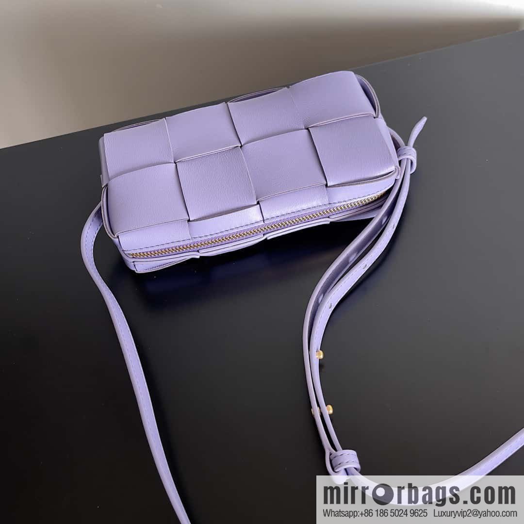 Bv early autumn new Cassette mobile phone bag, messenger bag, model; 755031 crystal purple