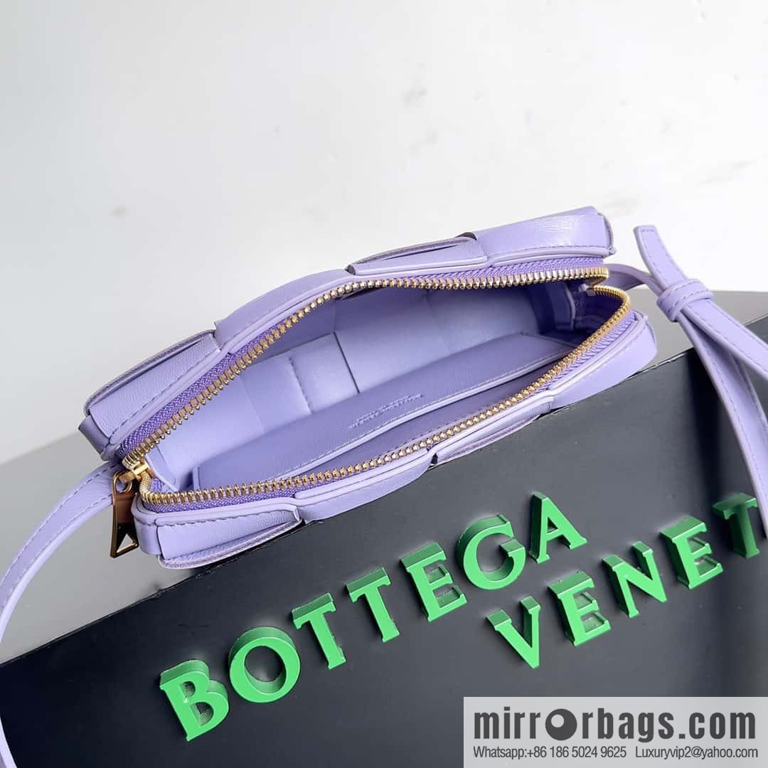 Bv early autumn new Cassette mobile phone bag, messenger bag, model; 755031 crystal purple