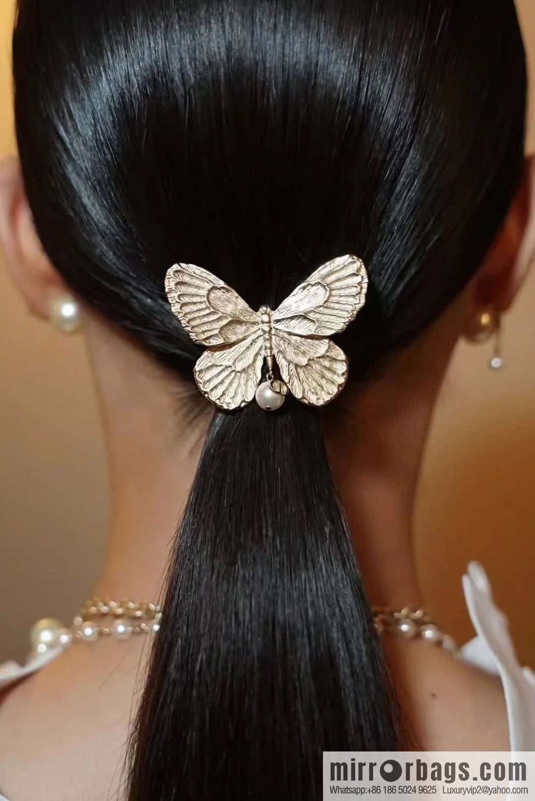 New ☑️ DIOR DIOR MÉTAMORPHOSE butterfly hairpin
