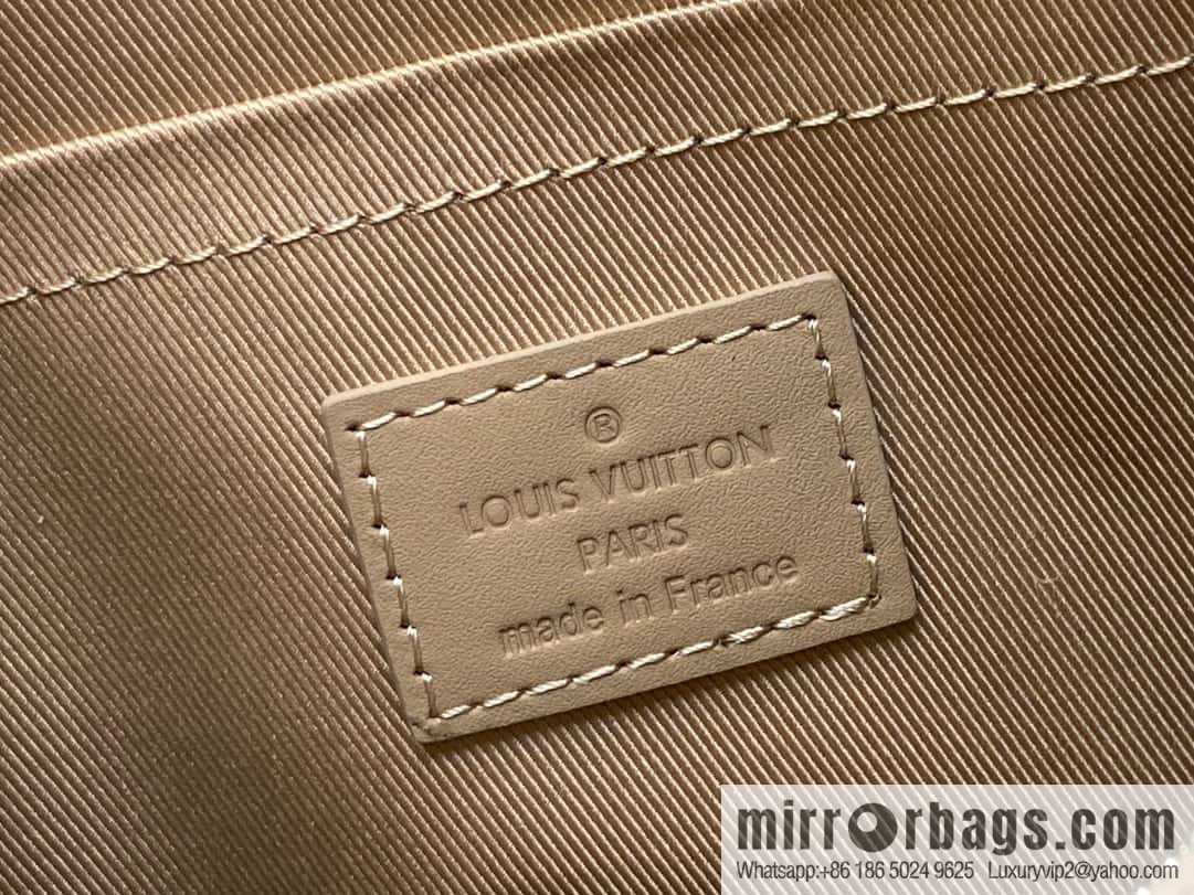 [Boutique‑grade] M23710 apricot, full leather men's bag messenger bag series, new FASTLINE messenger bag in autumn and winter