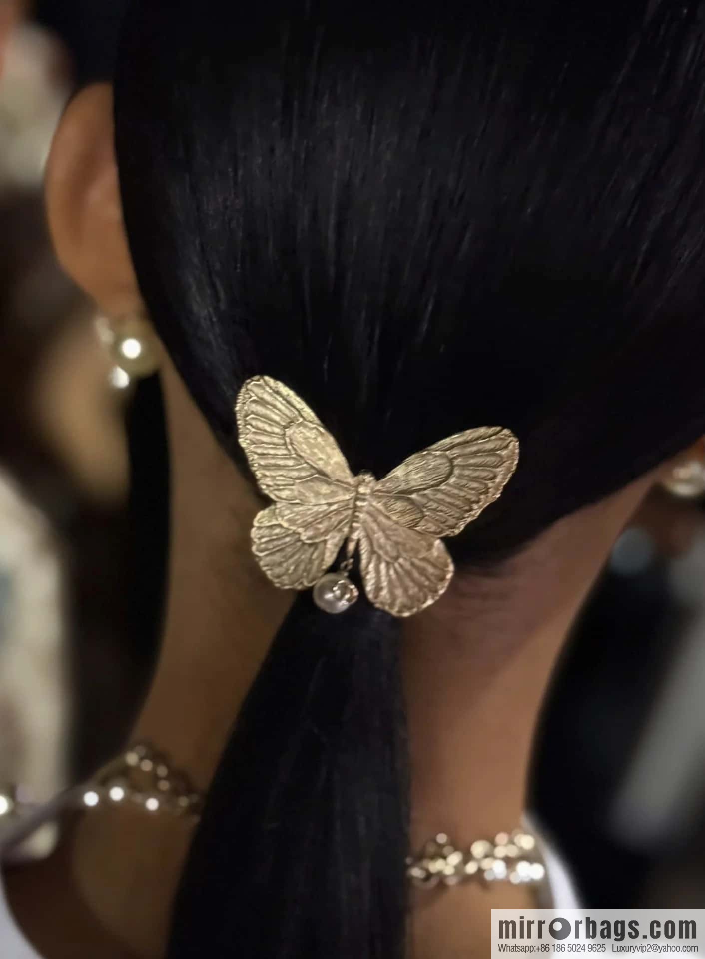 New ☑️ DIOR DIOR MÉTAMORPHOSE butterfly hairpin