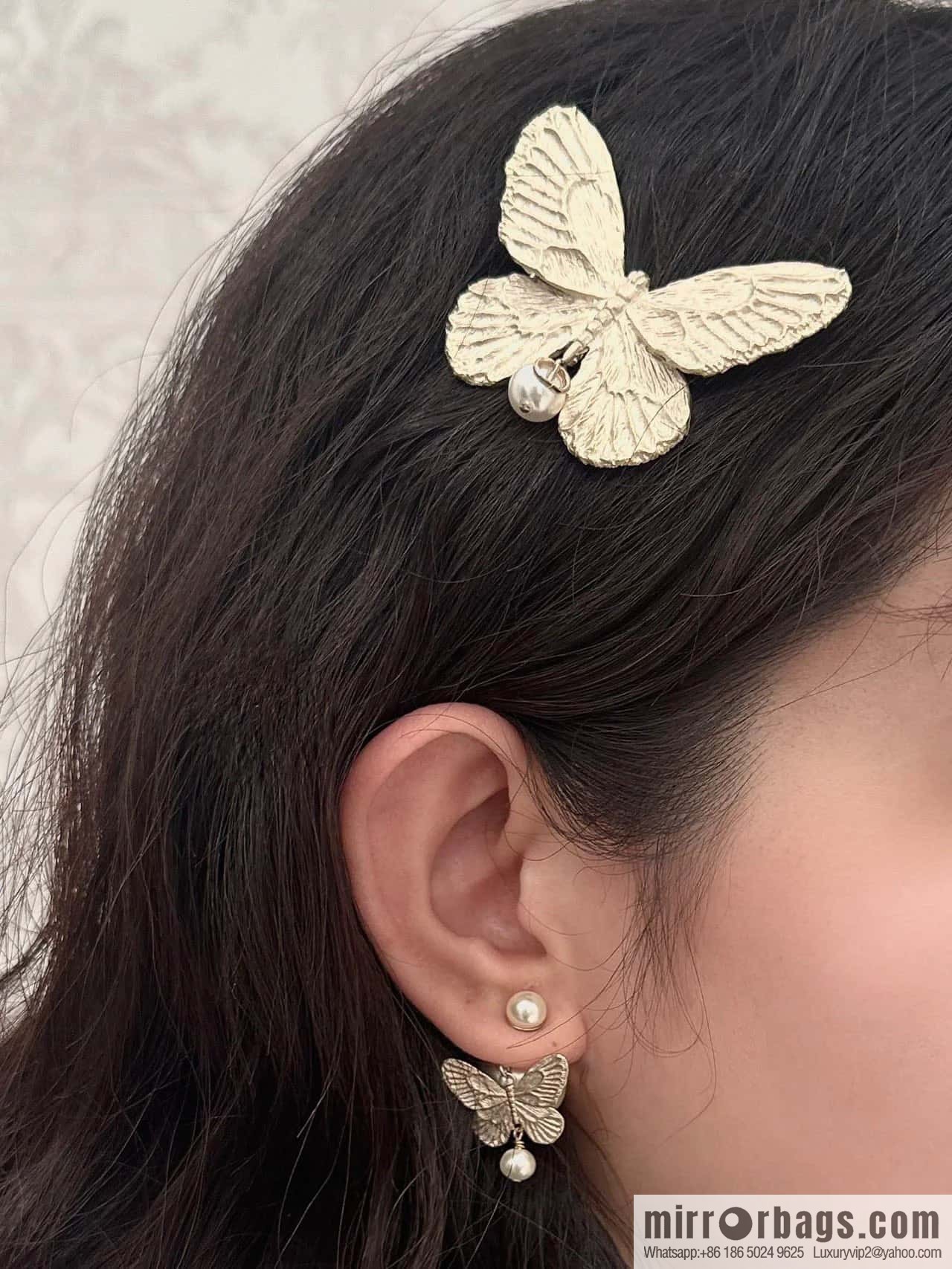 New ☑️ DIOR DIOR MÉTAMORPHOSE butterfly hairpin